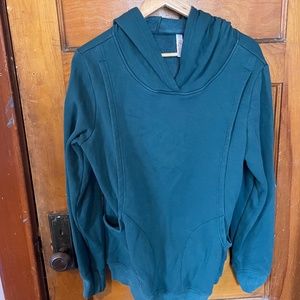 Latched Mama Heavy Nursing Hoodie, Peacock, Large